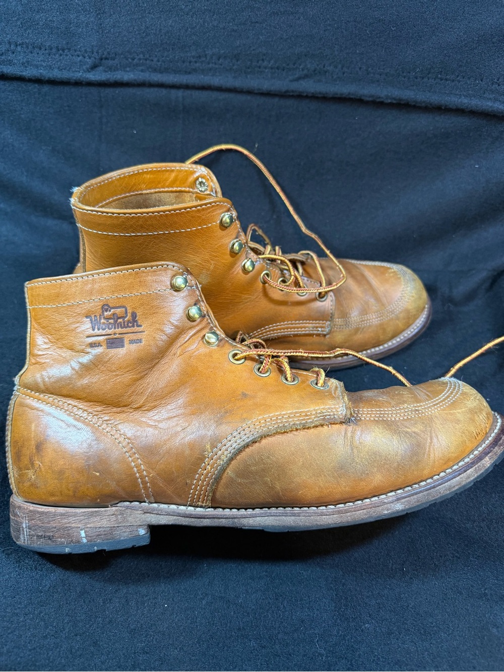 Woolrich Men's Leather Work Boots - Brown 10.5